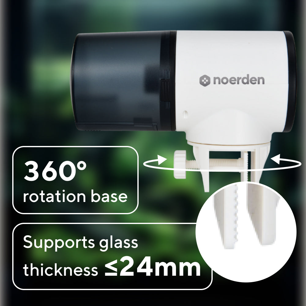Distributeur automatique de nourriture pour poissons Bubbly avec écran numérique
