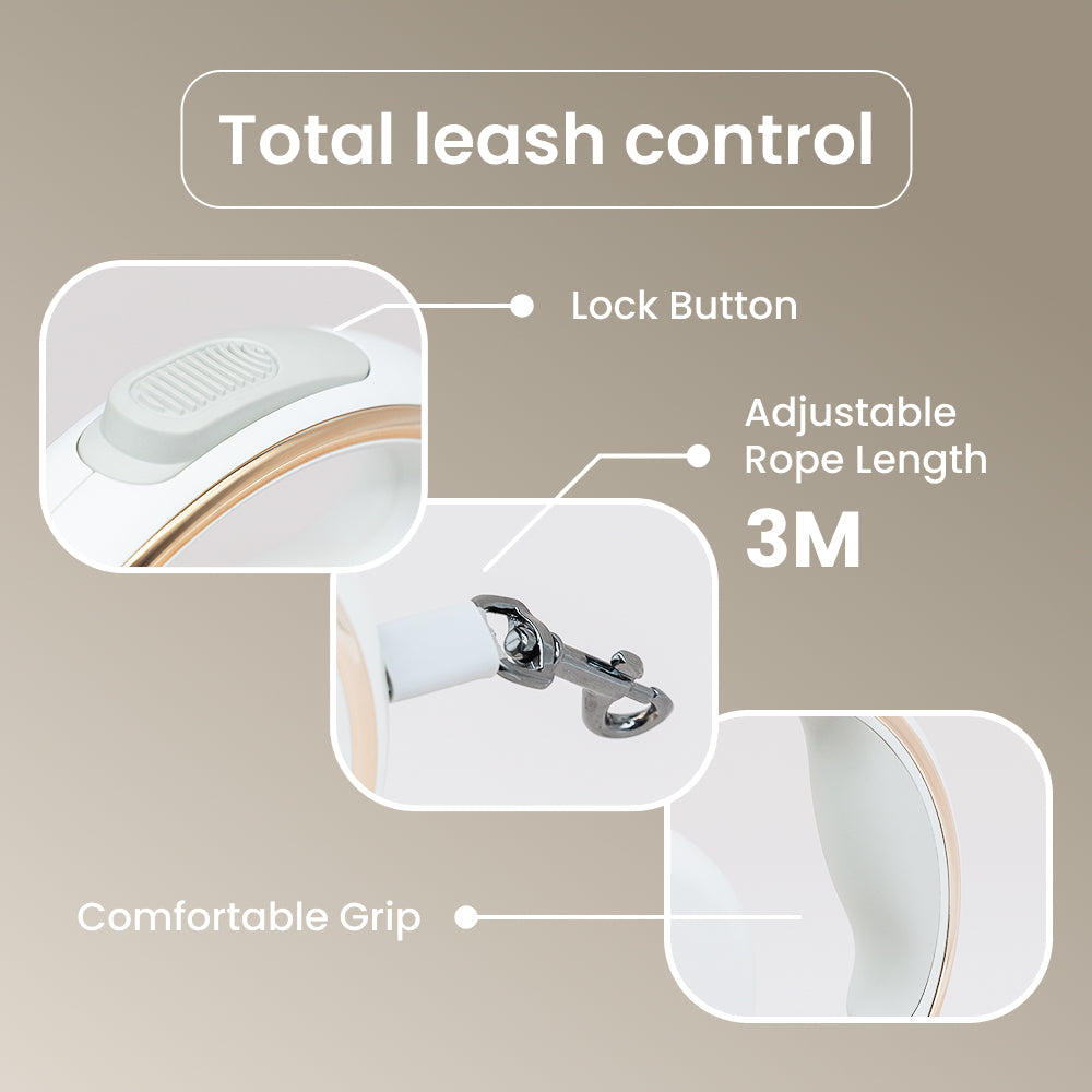 Lumi 4-in-1 Leash with LED torch & bag